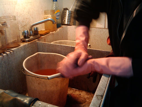 Squeezing water out of the fiber