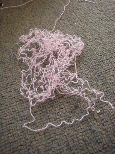 Raveled yarn