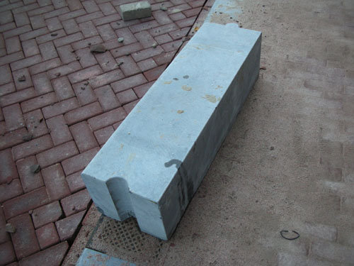 Piece of curb