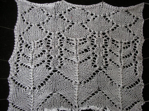 The first three lace patterns