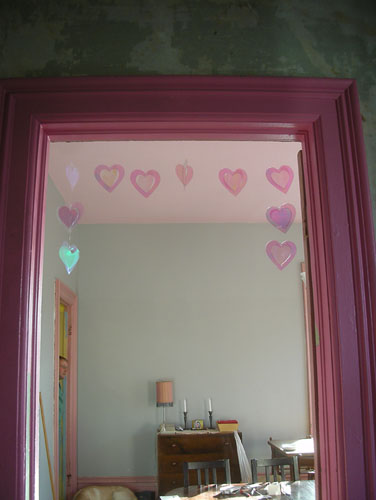 Hearts in the doorway