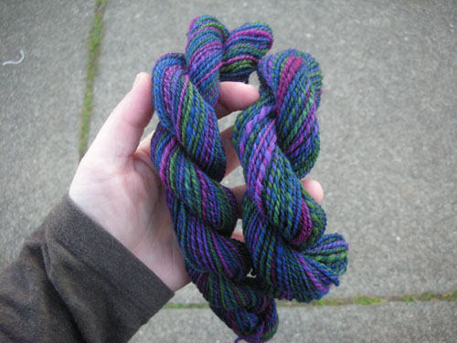 Two skeins: matched and reversed