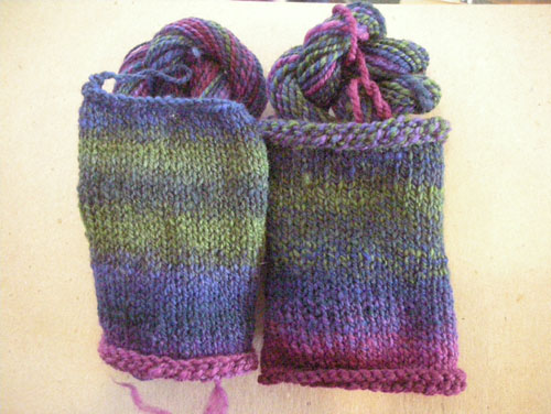 Two skeins: matched and reversed