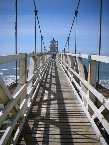 Looking over the bridge