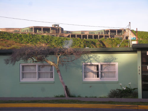 Bunker over the dormitory