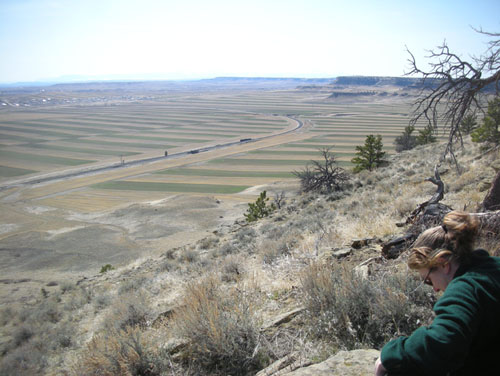 Jen on the butte