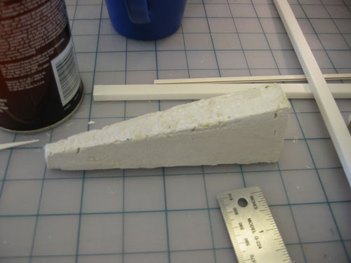 Cast plaster fin