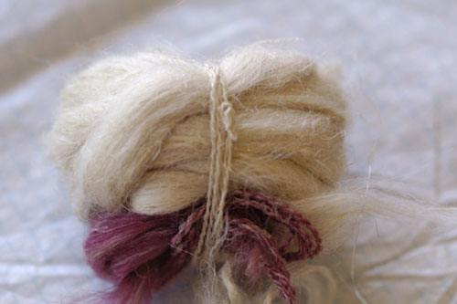 Wool/flax blend