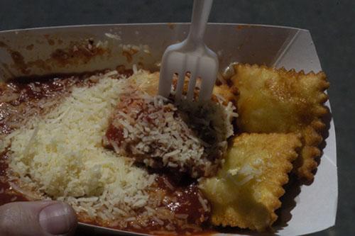 Deep fried ravioli