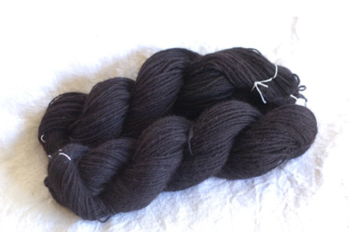 Two plied skeins of alpaca